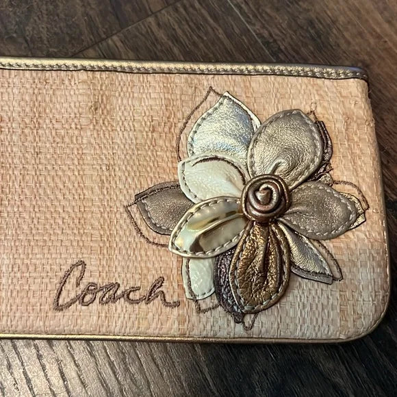 Coach Flower Wristlet