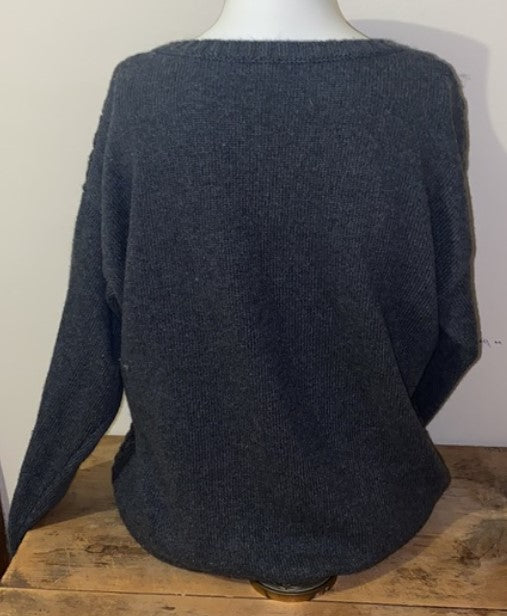 DKNYC Gray Sweater Large