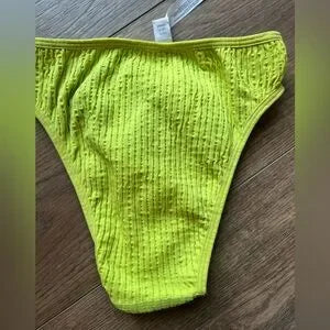 Out From Under Bikini Bottom Green/Yellow Medium