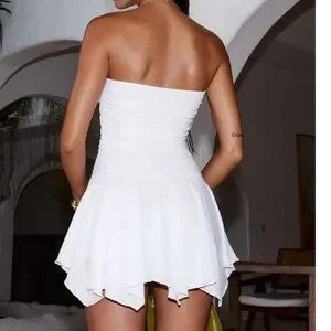 Princess Polly Minxie Strapless Playsuit White Size 0