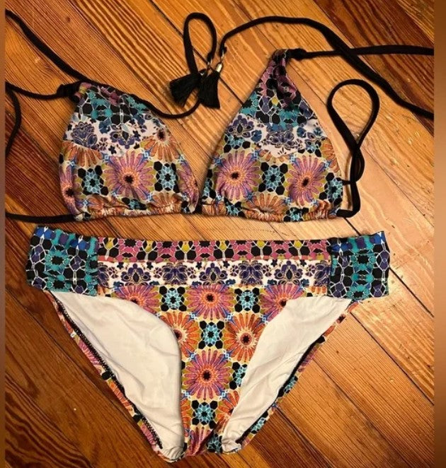 Trina Turk Medallion Tassel Bikini