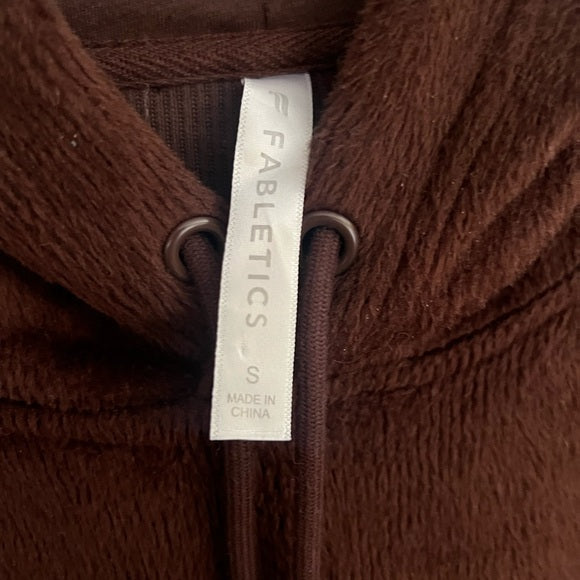 Fabletics Cozy Cord Oversized Hoodie Cacao Small