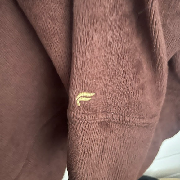 Fabletics Cozy Cord Oversized Hoodie Cacao Small