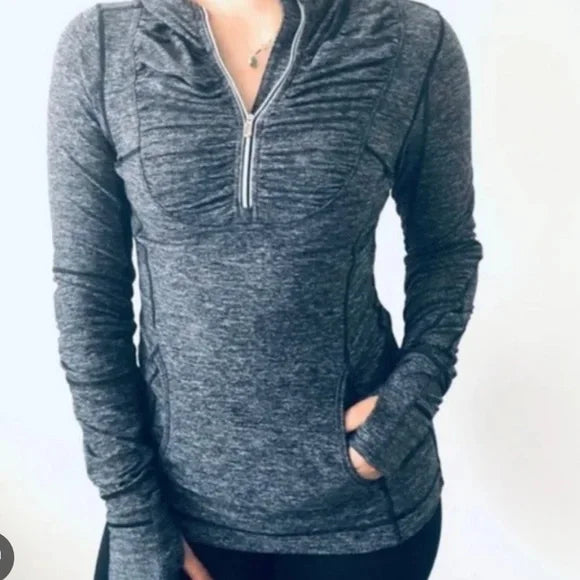 Lululemon Run Resolution 1/4 Zip Define Jacket Size 6