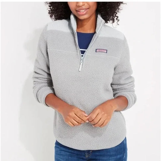 Vineyard Vines Tonal Sherpa Pullover Small