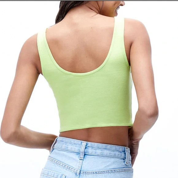 PacCares Ribbed Bustier Tank Top Medium