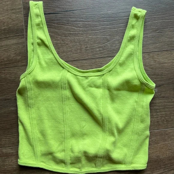 PacCares Ribbed Bustier Tank Top Medium