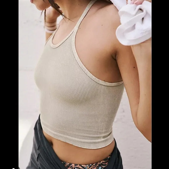 Free People Happiness Runs Long Crop Tank