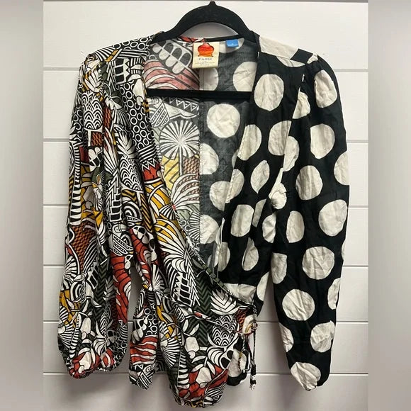 Anthropologie Farm Rio Rainforest Wrap Blouse