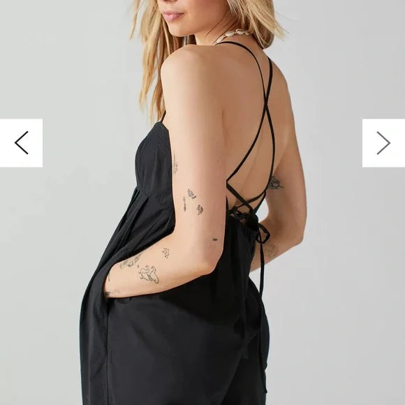 Urban Outfitters Mabel Strappy-Back Jumpsuit Small