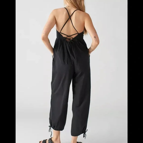 Urban Outfitters Mabel Strappy-Back Jumpsuit Small