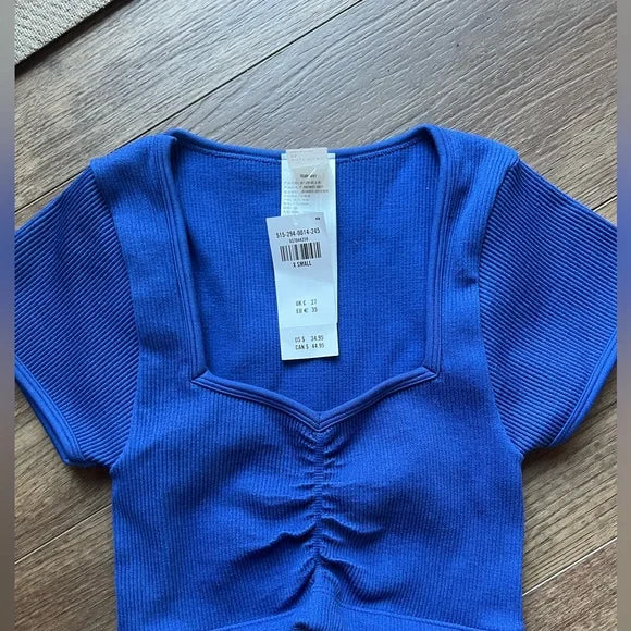 Gilly Hicks Ribbed Seamless Top XS