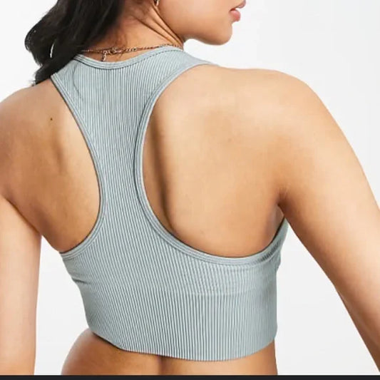 Gilly Hicks Ribbed Cropped Tank Small