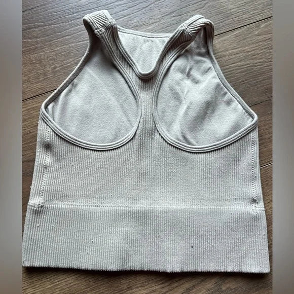 Gilly Hicks Ribbed Cropped Tank Small