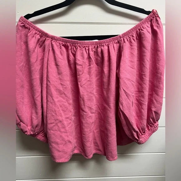 Topshop Curve bardot in pink size 6