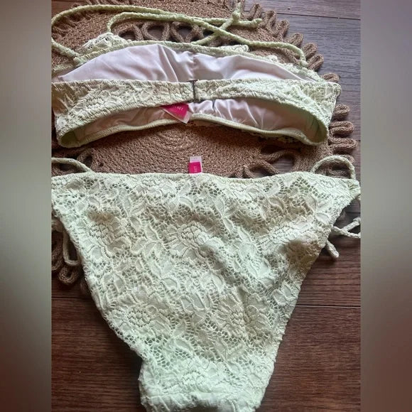 Victoria’s Secret Mint Green Ruffle Bikini Small