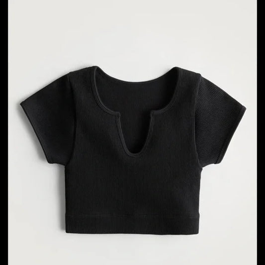 Gilly Hicks Ribbed Crop Top Small