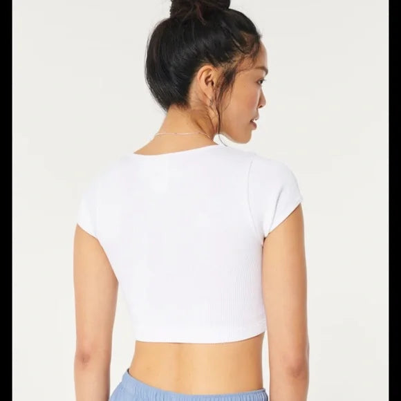 Gilly Hicks Ribbed Crop Top Small