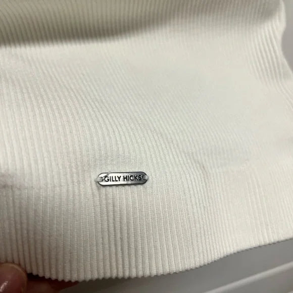 Gilly Hicks Ribbed Crop Top Small