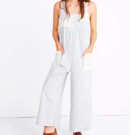 Madewell x The New Denim Project Patchwork Jumpsuit Large