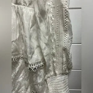 HEMANT AND NANDITA Veda Quilted Dress in Off White Large