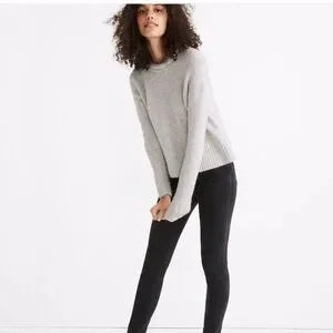 Madewell Women’s Fulton Wool Alpaca Cozy Rolled Crewneck Sweater XS