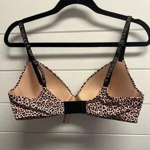 Victoria’s Secret T- Shirt Leopard Brown Lightly Lined Bra