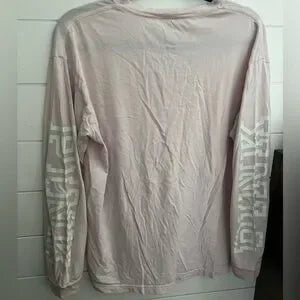 Pink Victoria Secret Lace Up Long Sleeve Medium
