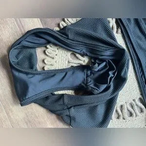 Old Navy Black Bikini Ribbed XL