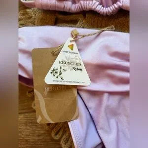 Berlook Purple Ruched Bikini BNWT